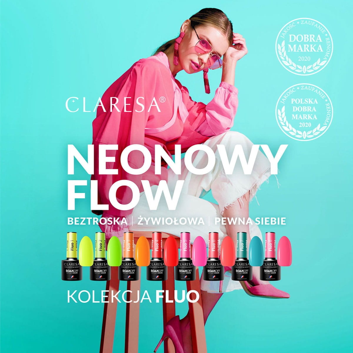 Claresa Gel Polish Fluo 7 -5G