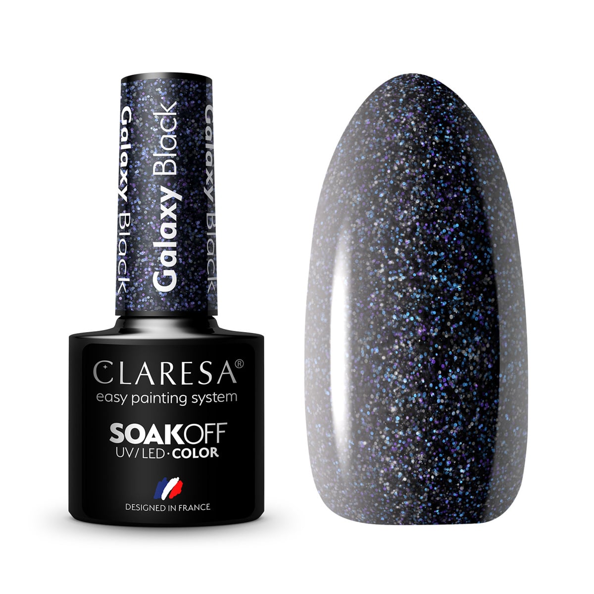 Claresa Gel Polish Galaxy Black 5G