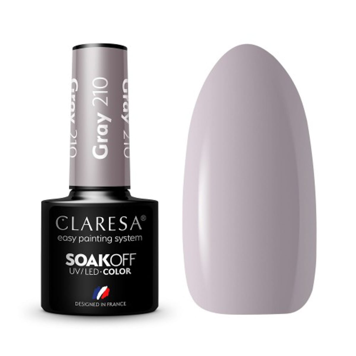 Claresa Gel Polish Grey 210 -5G