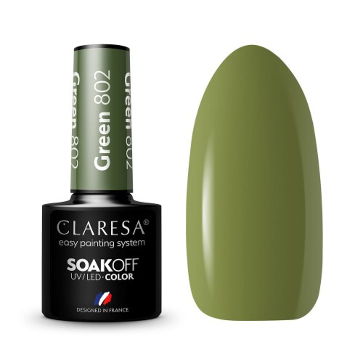 Claresa Gel Polish Green 802 -5G