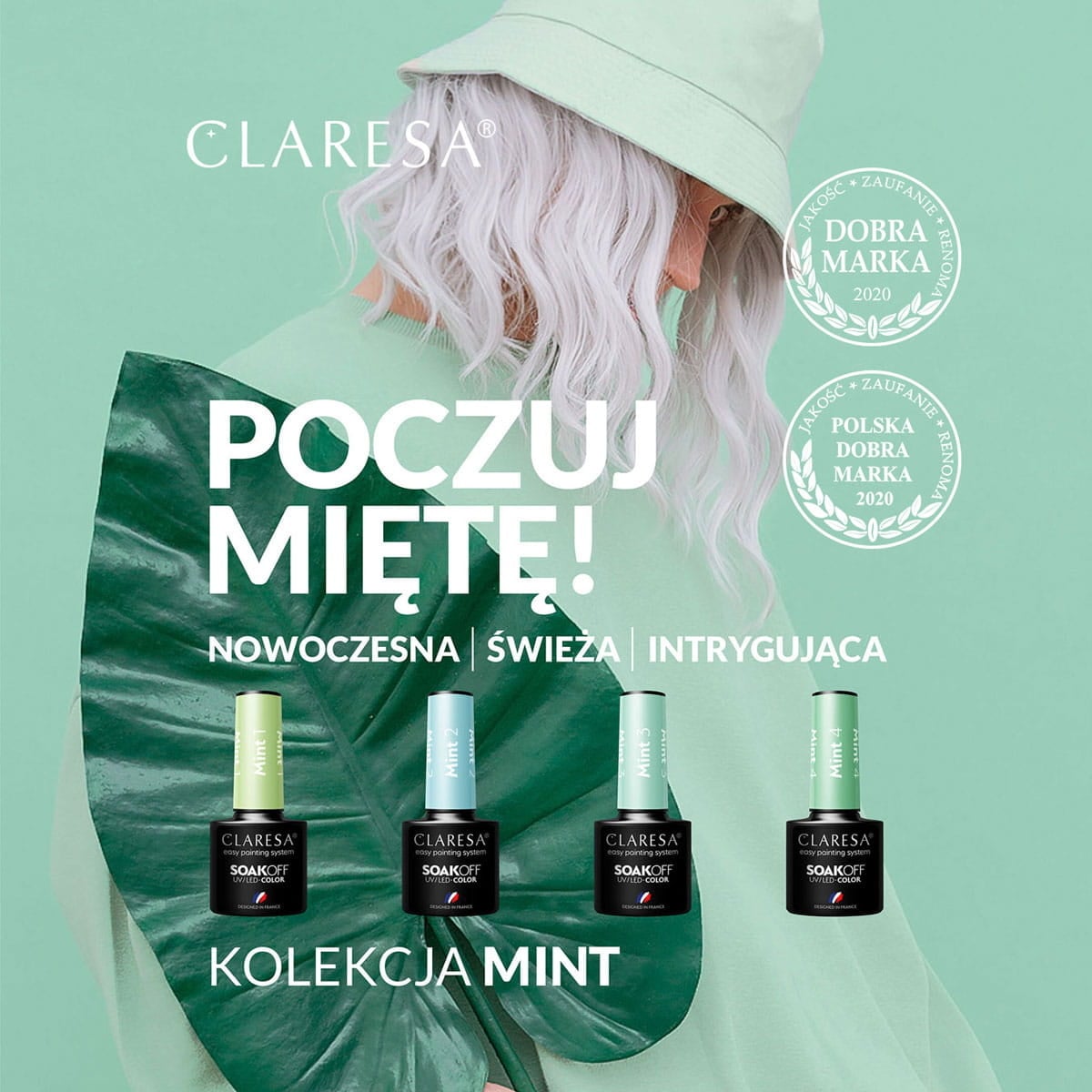 Claresa Gel Polish Mint 2 -5G