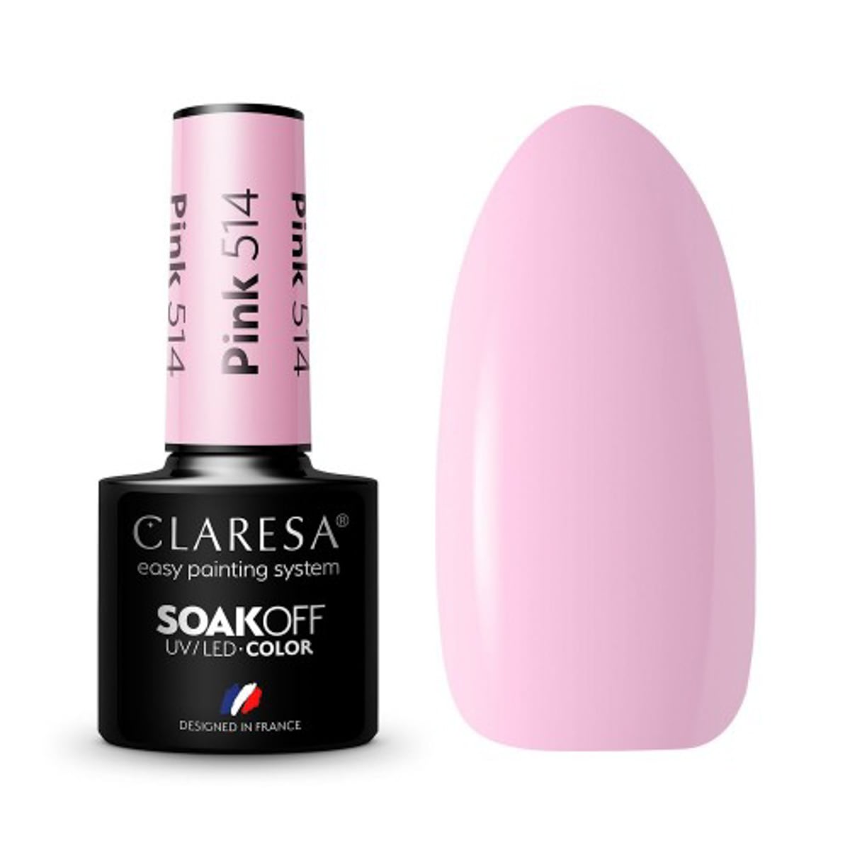 Claresa Gel Polish Pink 514 -5G