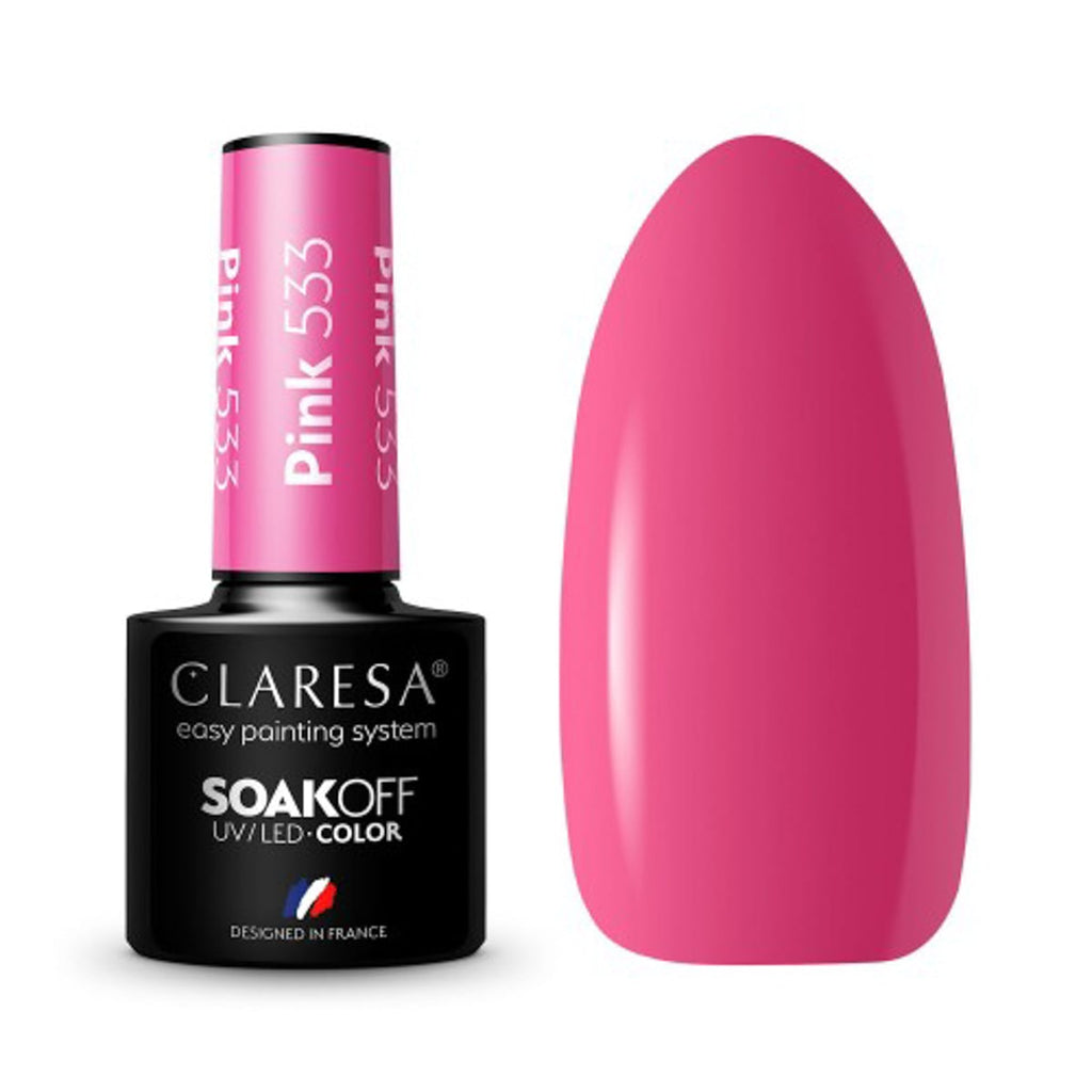 Claresa Gel Polish Pink 533 -5G