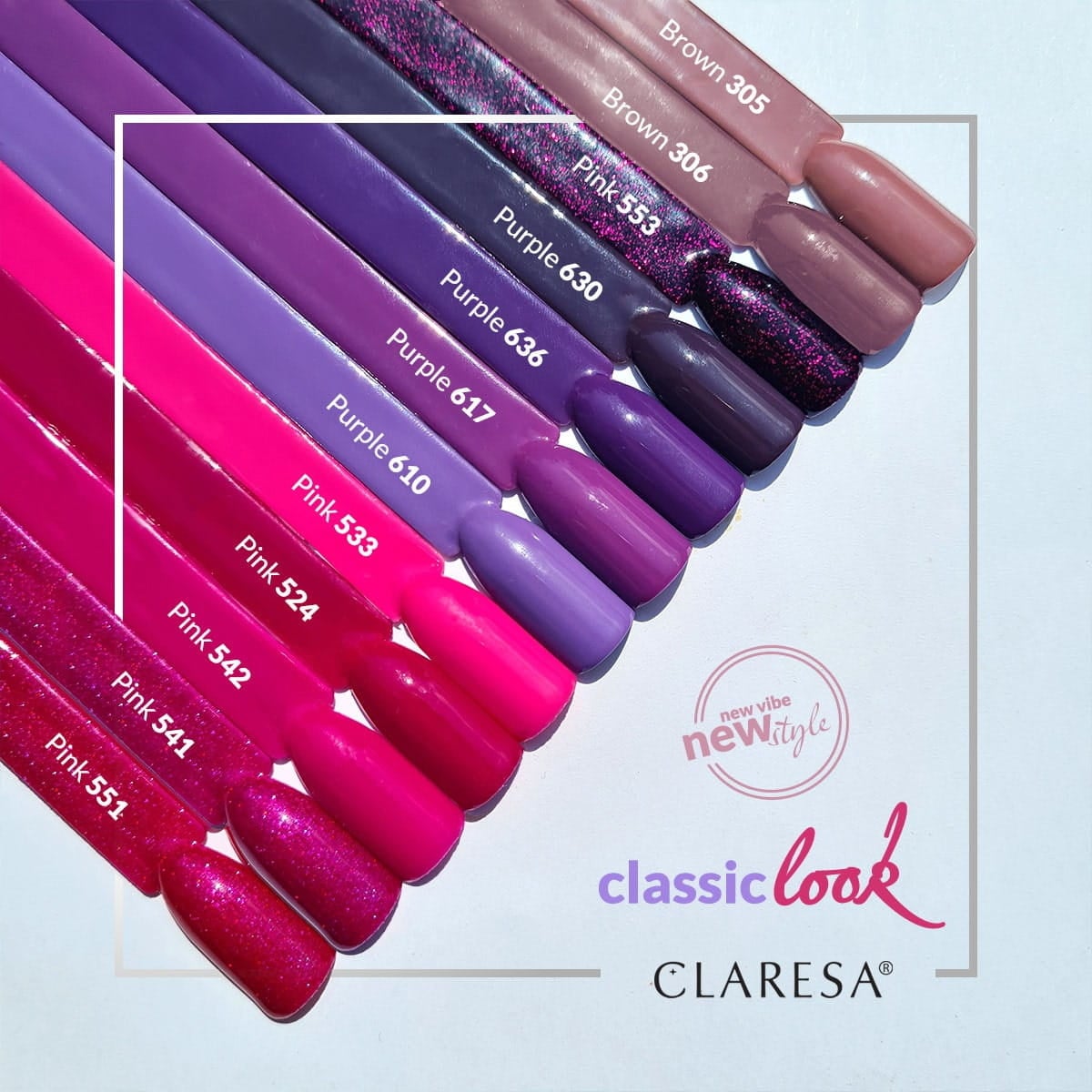 Claresa Gel Polish Pink 541 -5G