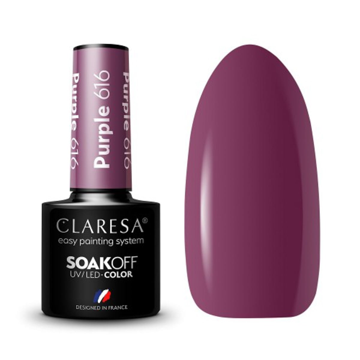 Claresa Gel Polish Purple 616 -5G