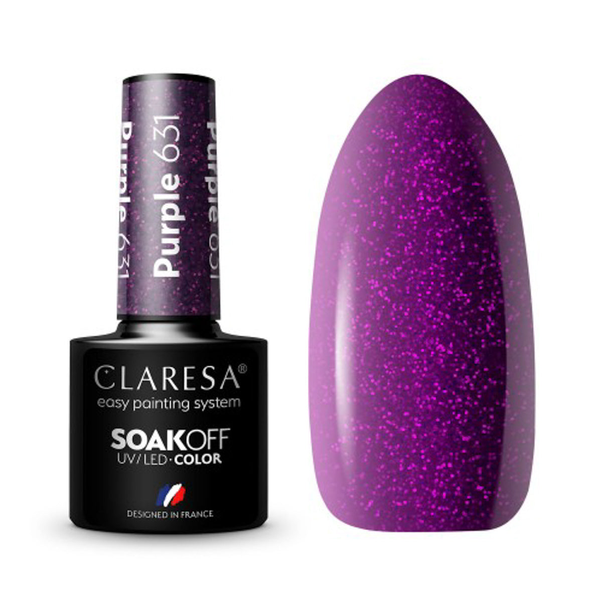 Claresa Gel Polish Purple 631 -5G