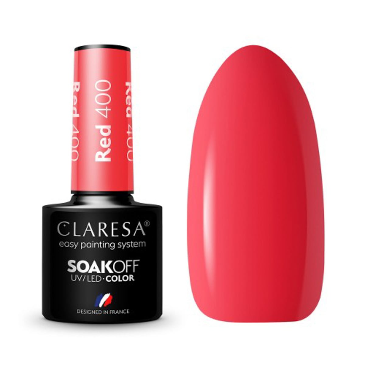Claresa Gel Polish Red 400 -5G