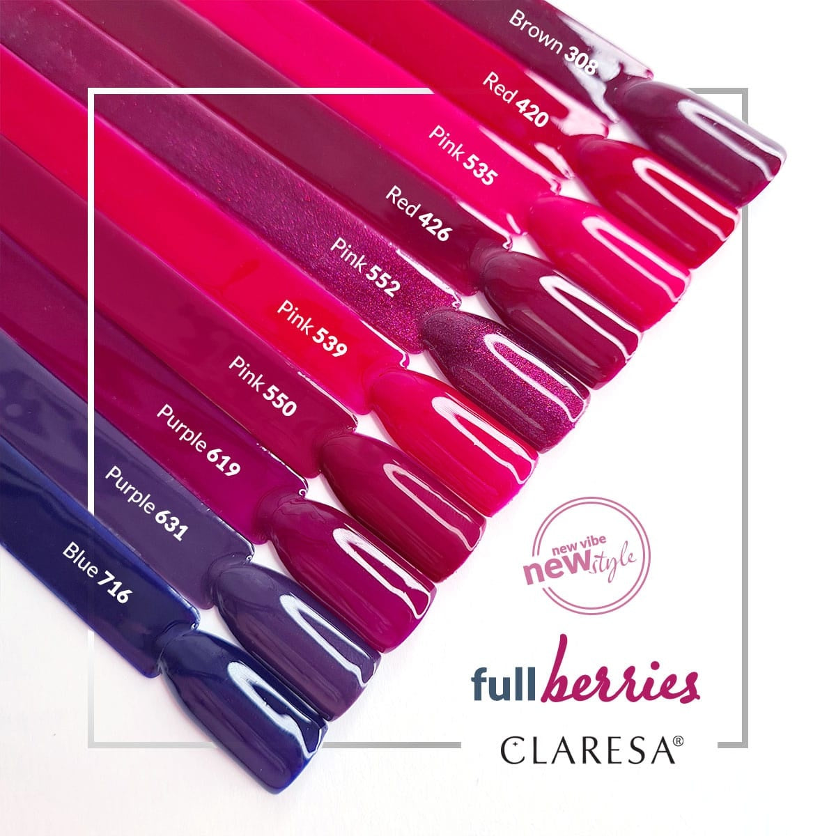 Claresa Gel Polish Red 420 -5G