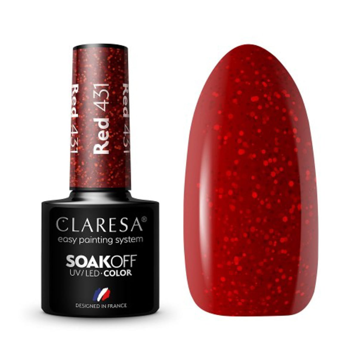 Claresa Gel Polish Red 431 -5G