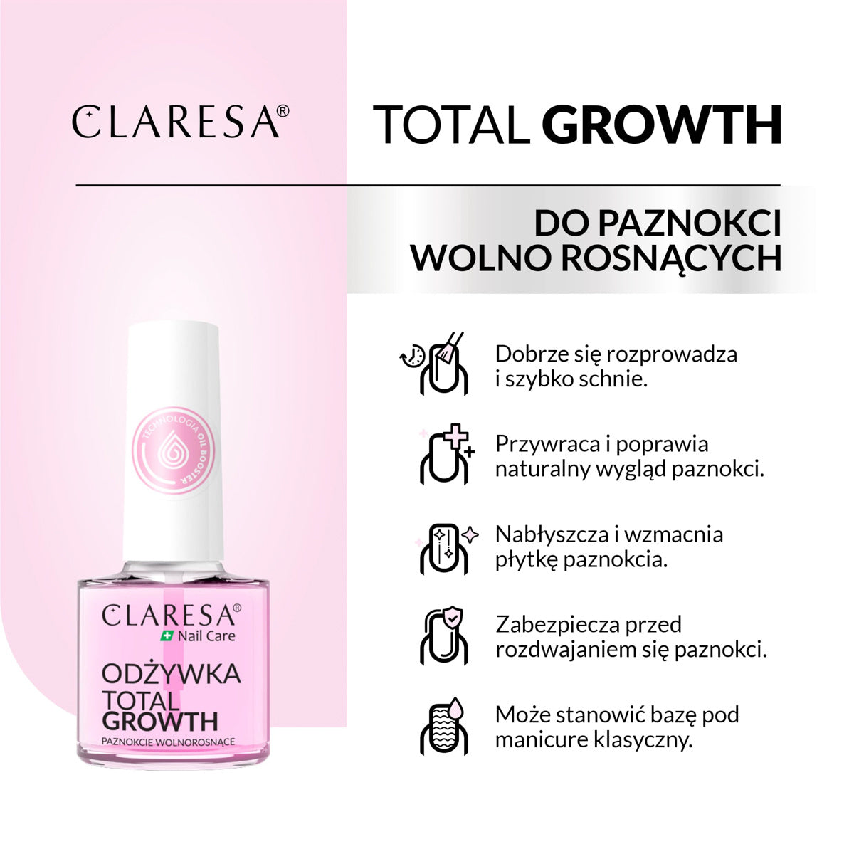 Claresa Total Growth Nagelconditioner 5 G