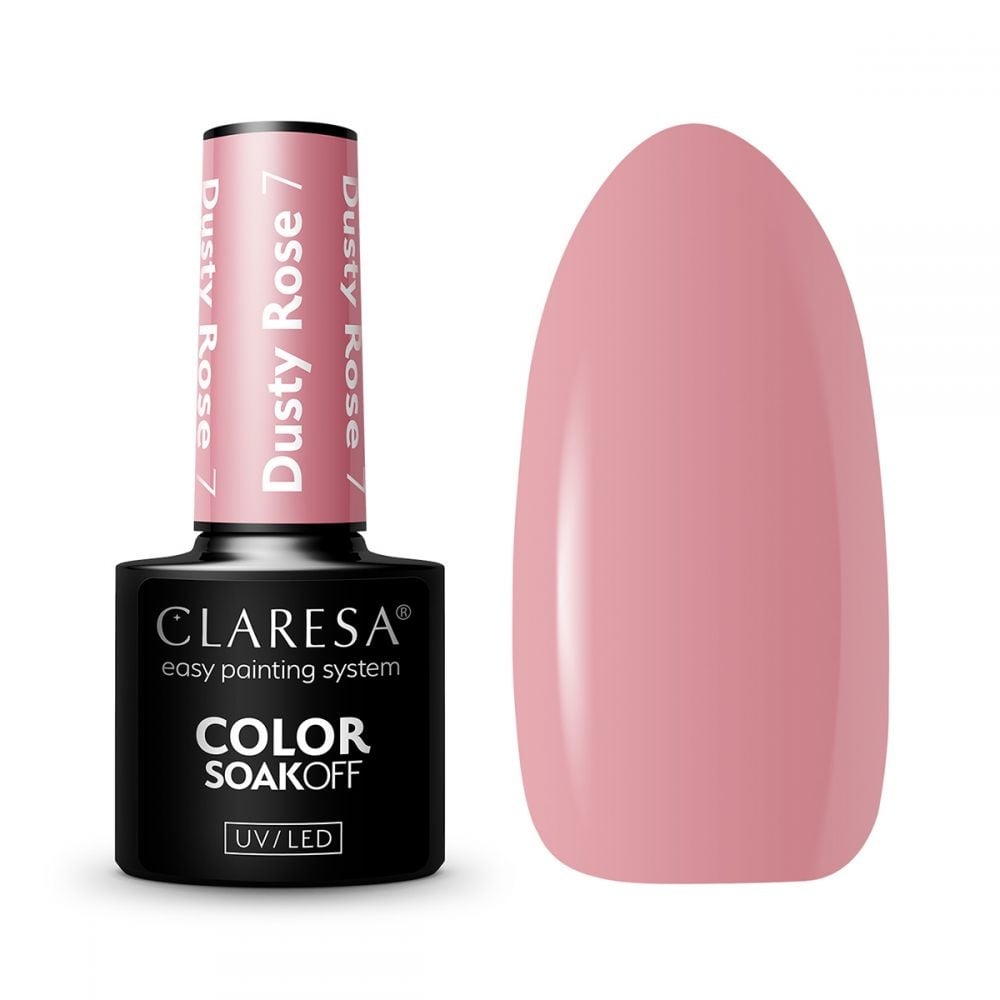 Claresa Gel Uv/Led Polish Dusty Rose 7 -5G