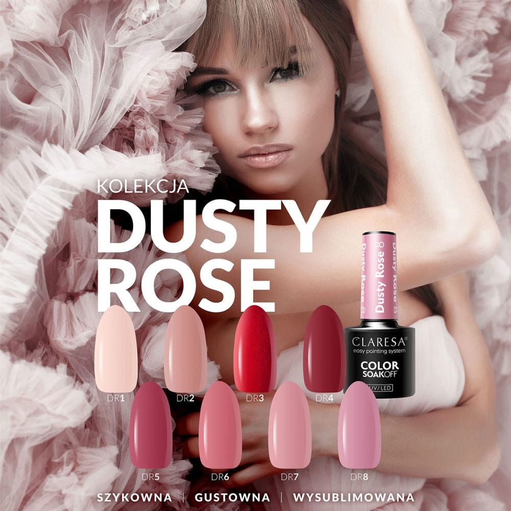 Claresa Gel Uv/Led Polish Dusty Rose 4-5G
