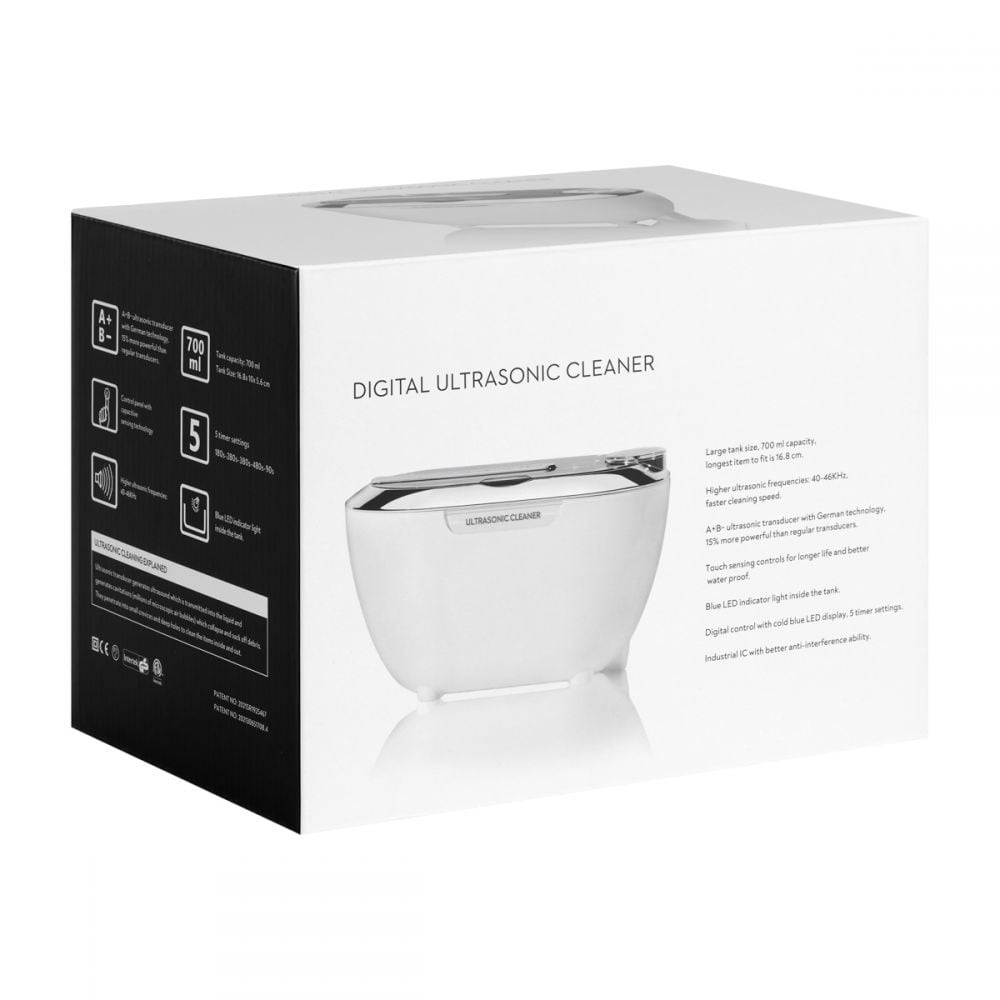 Beauty Box Acd-3840 Ultrasone Reiniger, Capaciteit 0,6 L 31W Wit