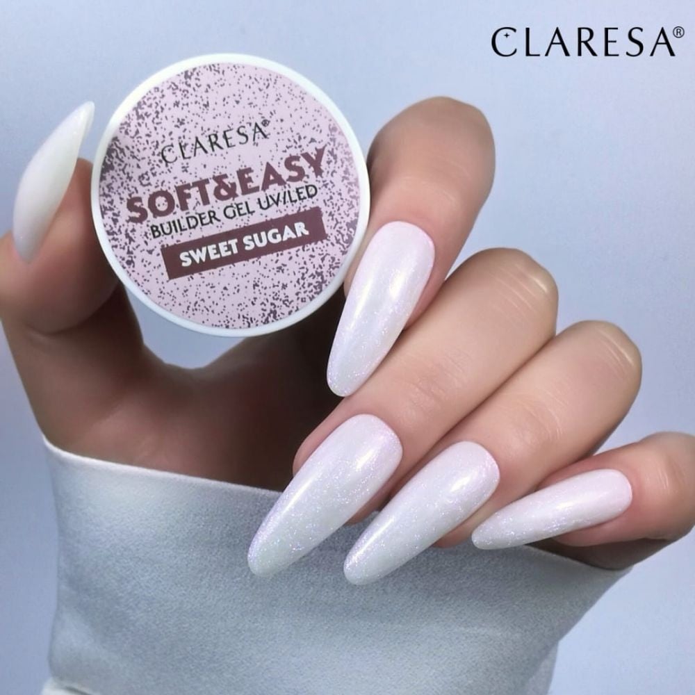 Claresa Soft & Easy Buildergel Uv/Led, Sweet Sugar Nailstyling 45 Gr