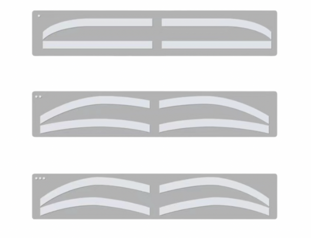 Browtycoon Transparante Airbrush Brow Stickers A6 Paar