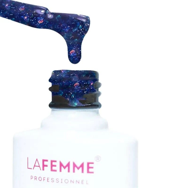 La Femme UV&LED Hybrid Nagellak H266 Sparkling blue