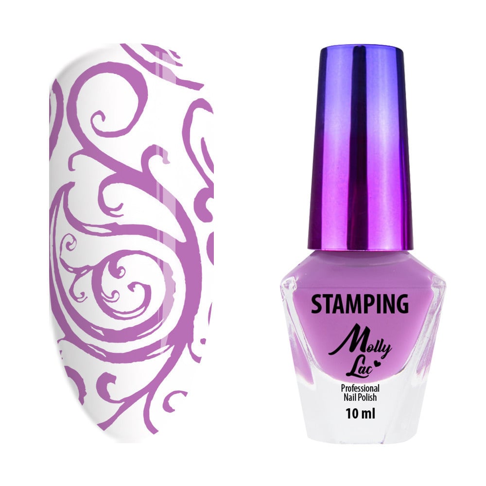 Molly Stempel- En Stempellak Roze 10Ml Nr. 6