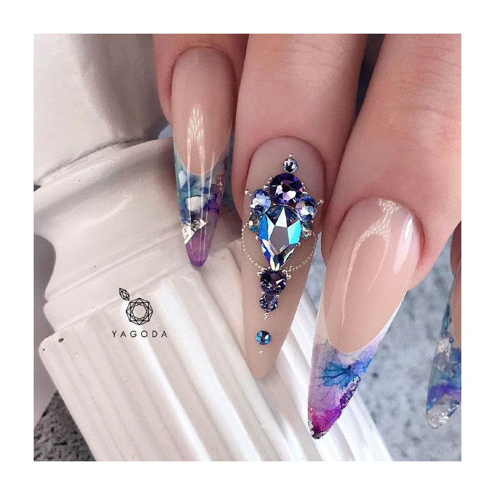 Molly Kristallen Diamantennailart Decoratie 3D-Sieraden