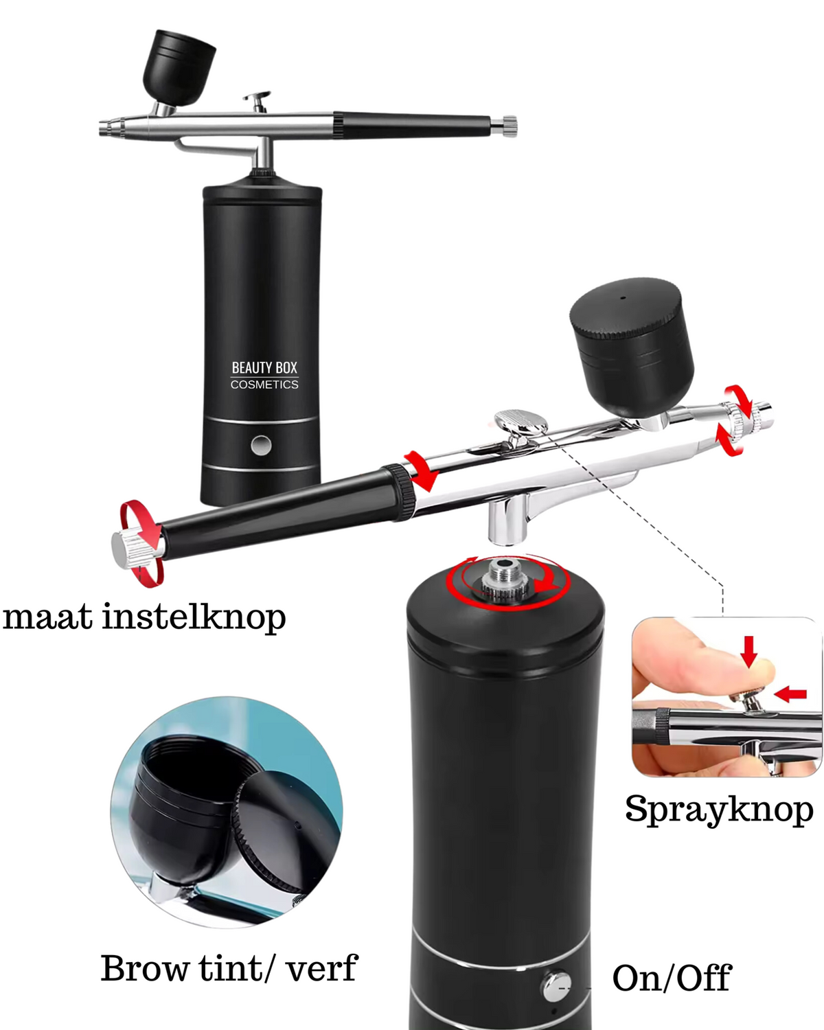 Airbrush Incl. Cleaningpot