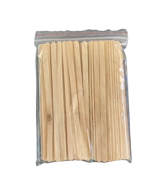 Wax Spatels Hout Smal 100 stuks – Extra Stevig