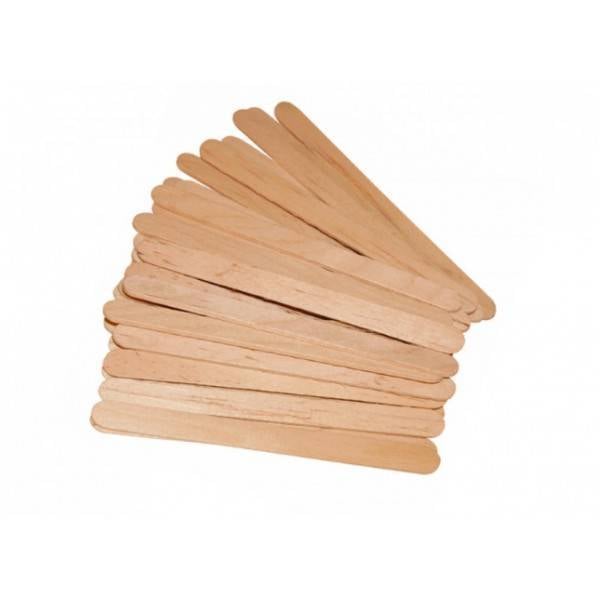 Wax Spatels Hout Smal 100 stuks – Buigzaam Gezicht