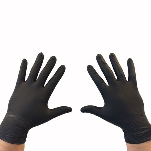 Ro.ial Nitril Handschoenen Zwart - Maat S
