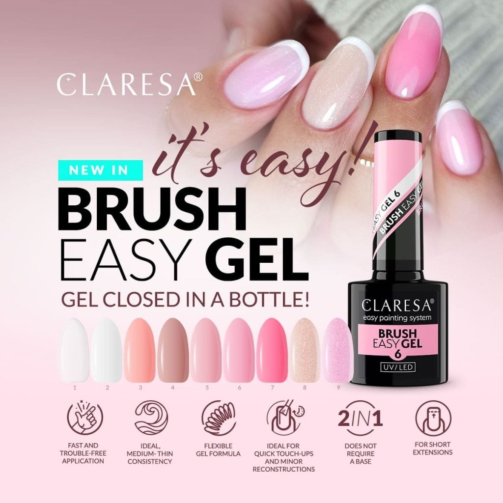 Claresa Brush Easy Gel 5g | Buildergel in Bottle