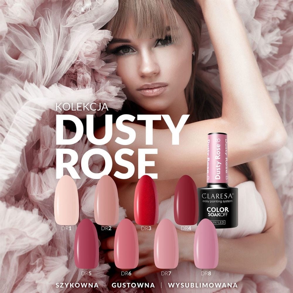 Claresa Uv/Led Gel Polish Dusty Rose 8
