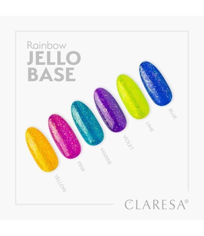 Claresa Gel Polish Rainbow Jello Base Coat Violet 5Ml