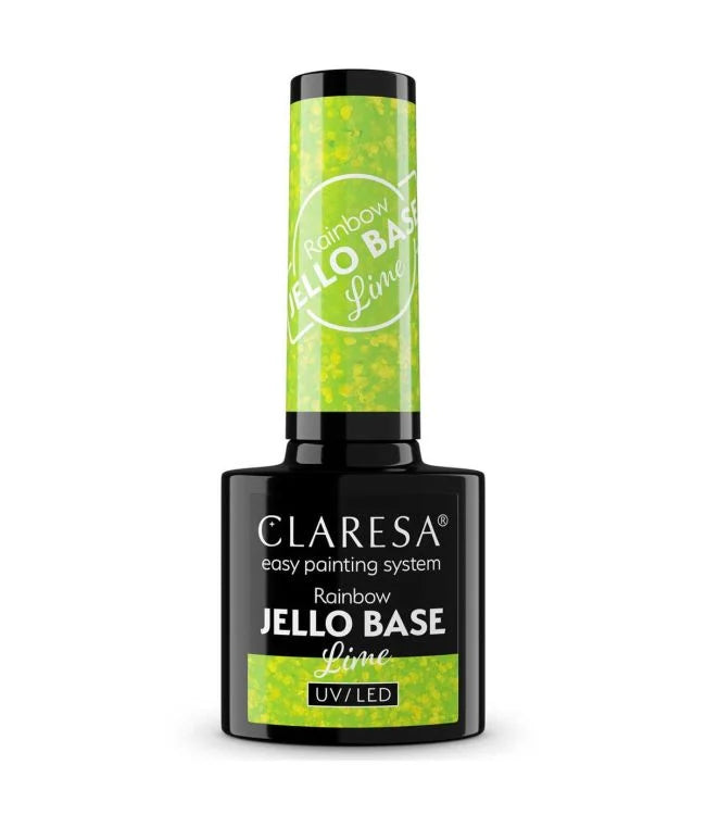 Claresa Gel Polish Rainbow Jello Base Coat Lime 5Ml