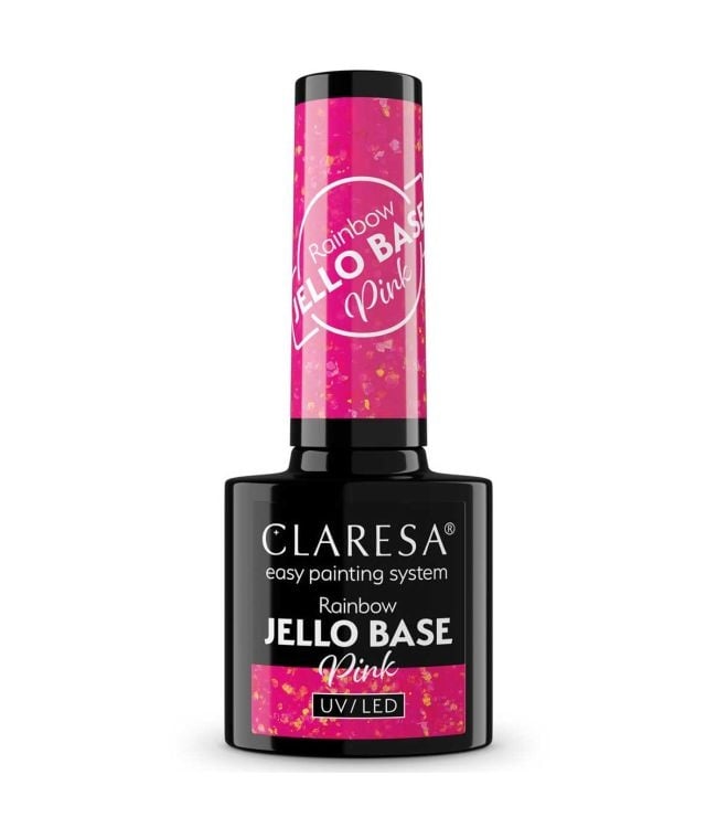 Claresa Gel Polish Rainbow Jello Base Coat Pink 5Ml