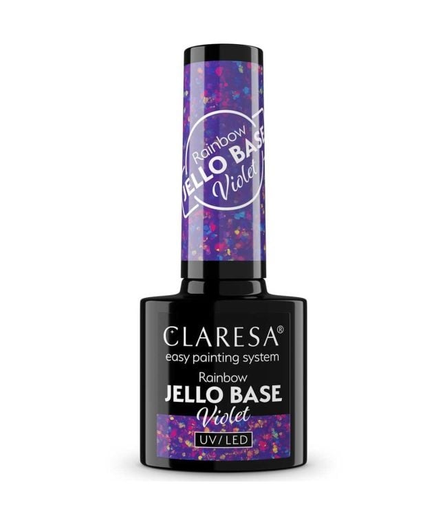Claresa Gel Polish Rainbow Jello Base Coat Violet 5Ml
