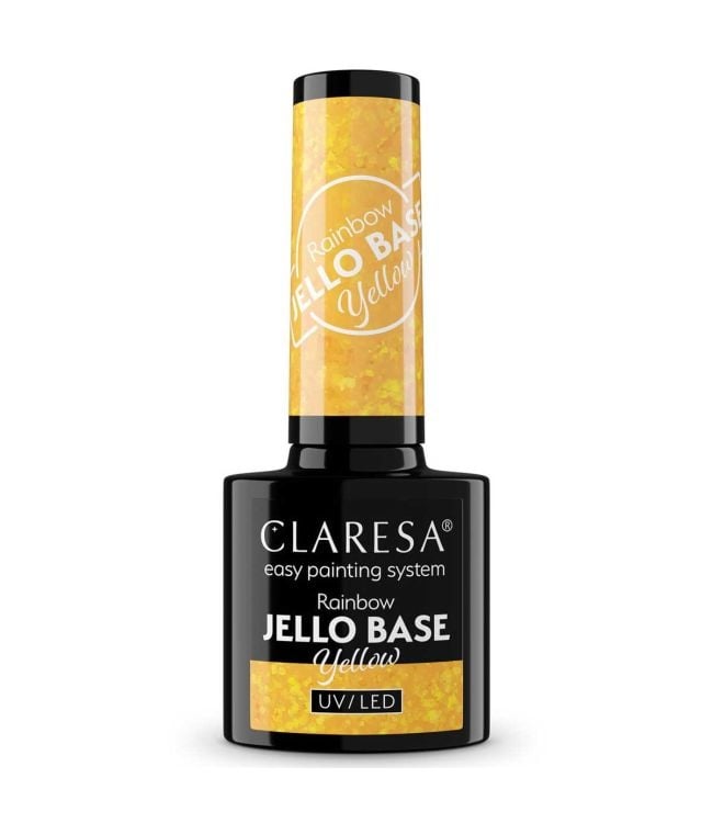 Claresa Gel Polish Rainbow Jello Base Coat Yellow 5Ml
