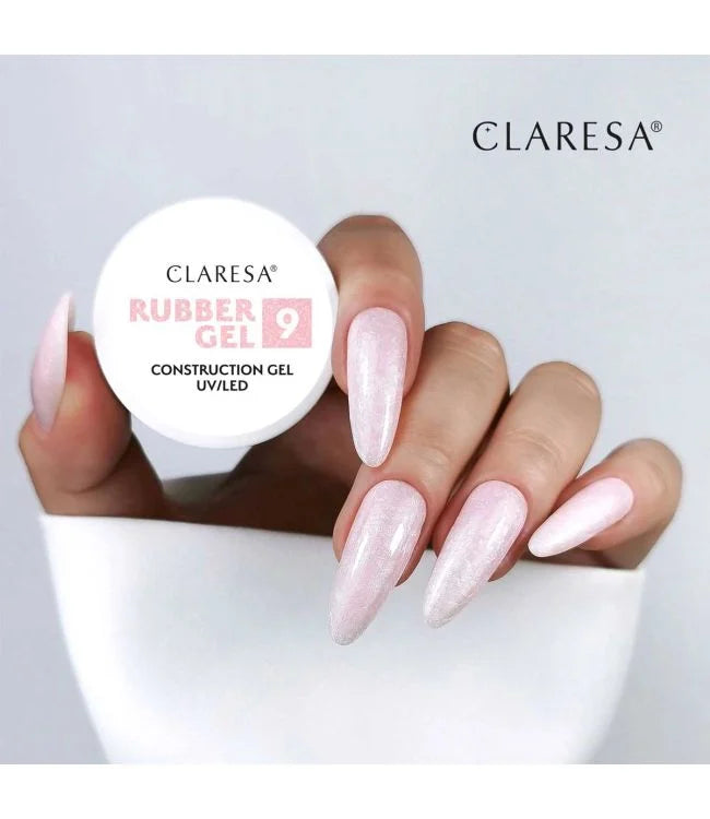 Claresa Rubber Gel 9 Sparkle Pink 12Gr.