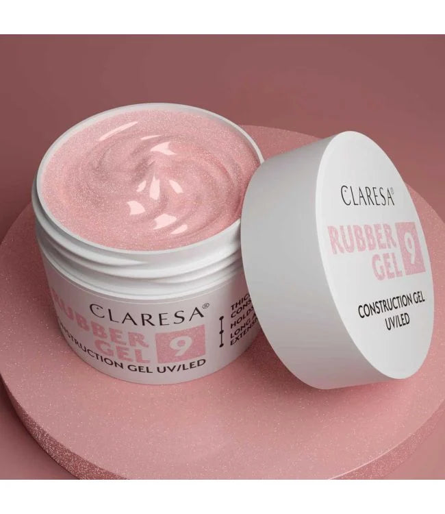 Claresa Rubber Gel 9 Sparkle Pink 12Gr.