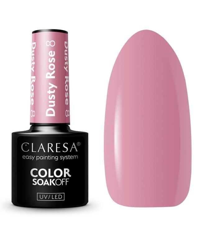 Claresa Uv/Led Gel Polish Dusty Rose 8