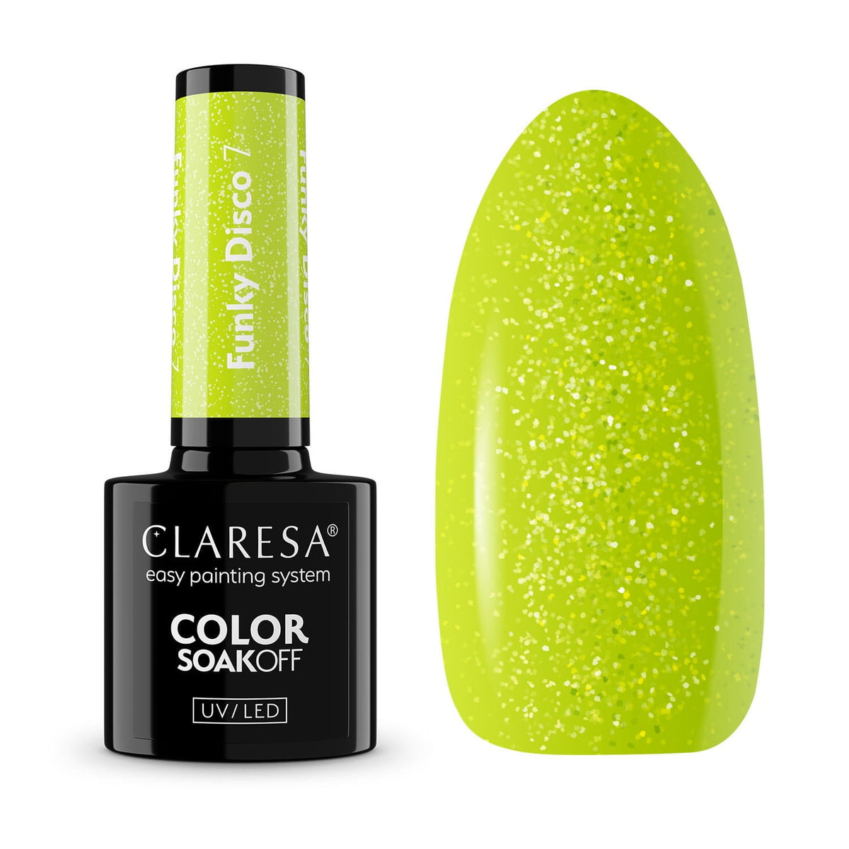 Claresa Uv/Led Gellak 5Ml Funky Disco 7 Lime Light