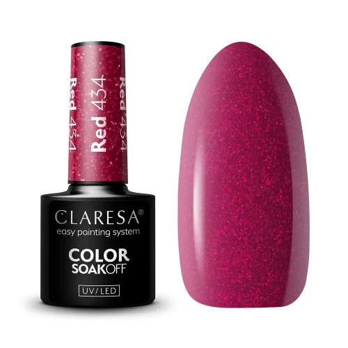 CLARESA Red 434 Gel Polish – Kersenrode Gellak Sunny Garden
