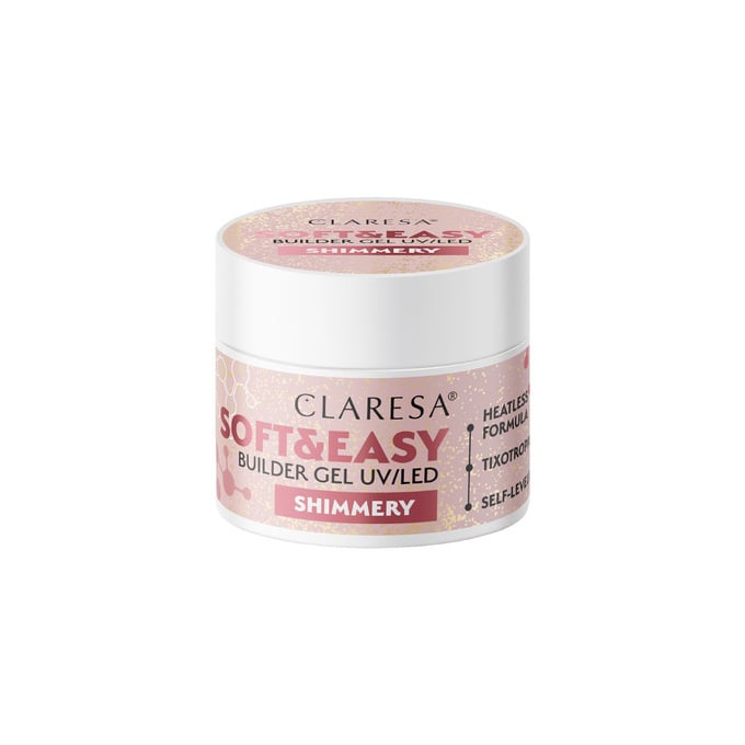 Claresa Soft & Easy Buildergel Uv/Led, Shimmery 12 Gr.