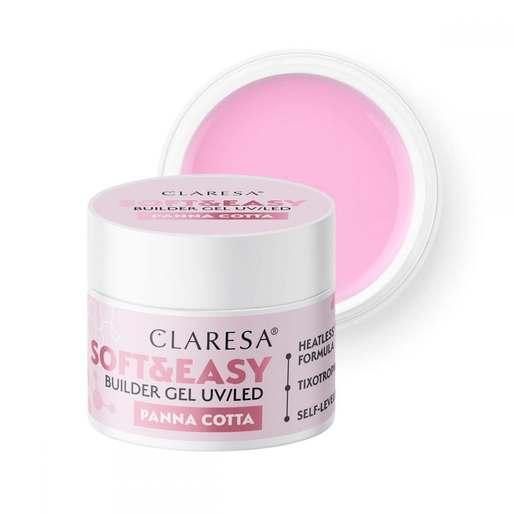 Claresa Soft & Easy Buildergel Uv/Led - Panna Cotta 45 en 12 Gr.