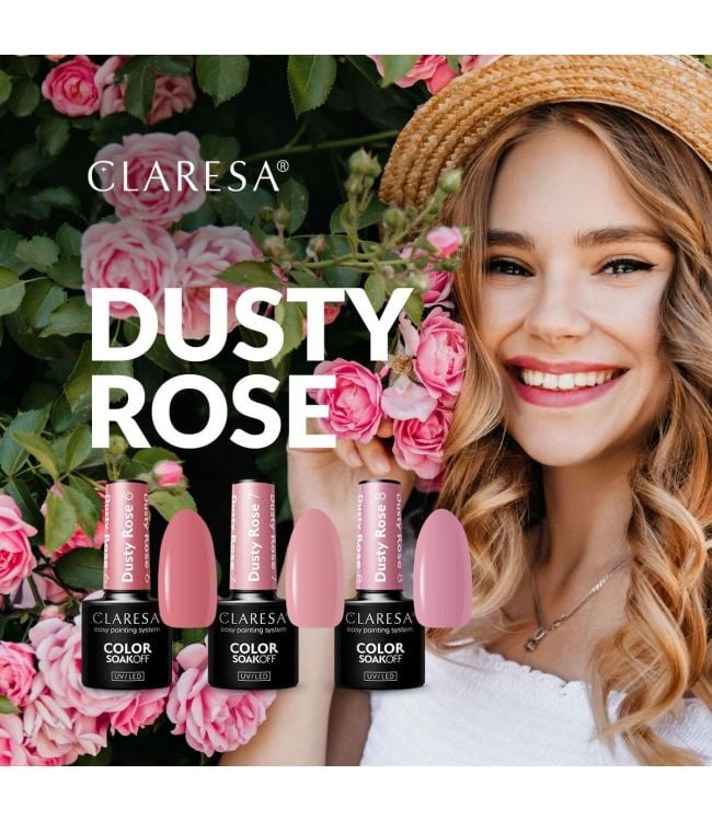 Claresa Uv/Led Gel Polish Dusty Rose 8