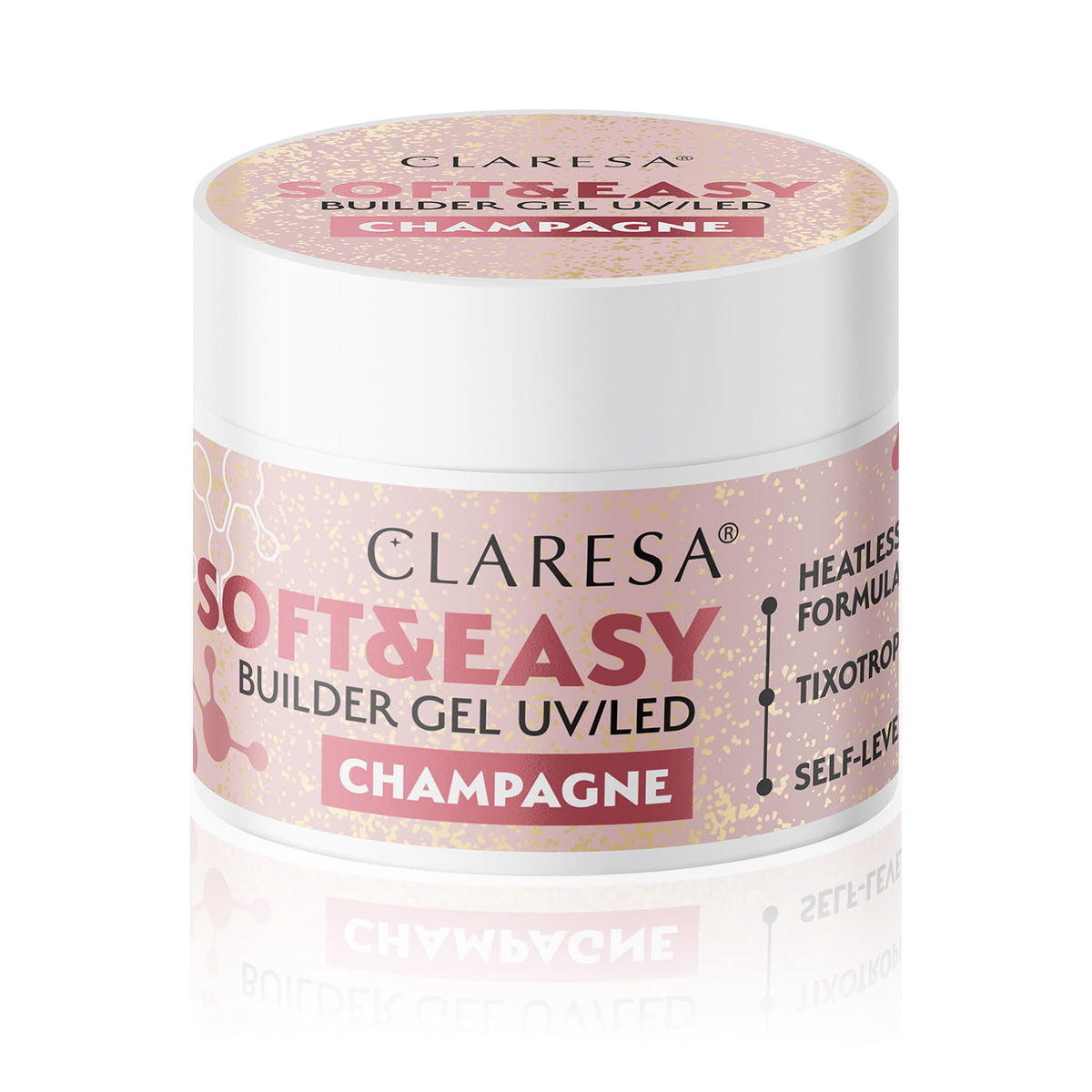 Claresa Soft & Easy Buildergel, Champagne Nailstyling 45 / 90 gr G