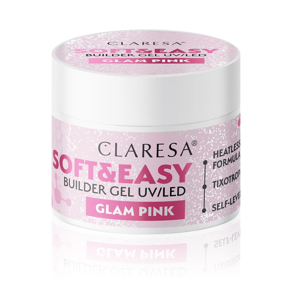 Claresa Soft & Easy Buildergel Uv/Led, Glam Pink Nailstyling