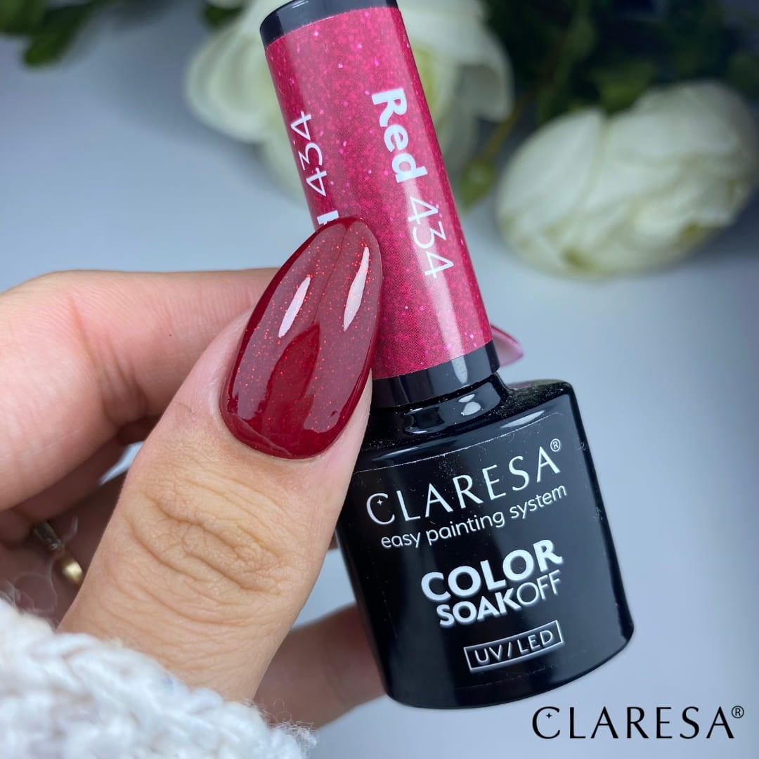 CLARESA Red 434 Gel Polish – Kersenrode Gellak Sunny Garden