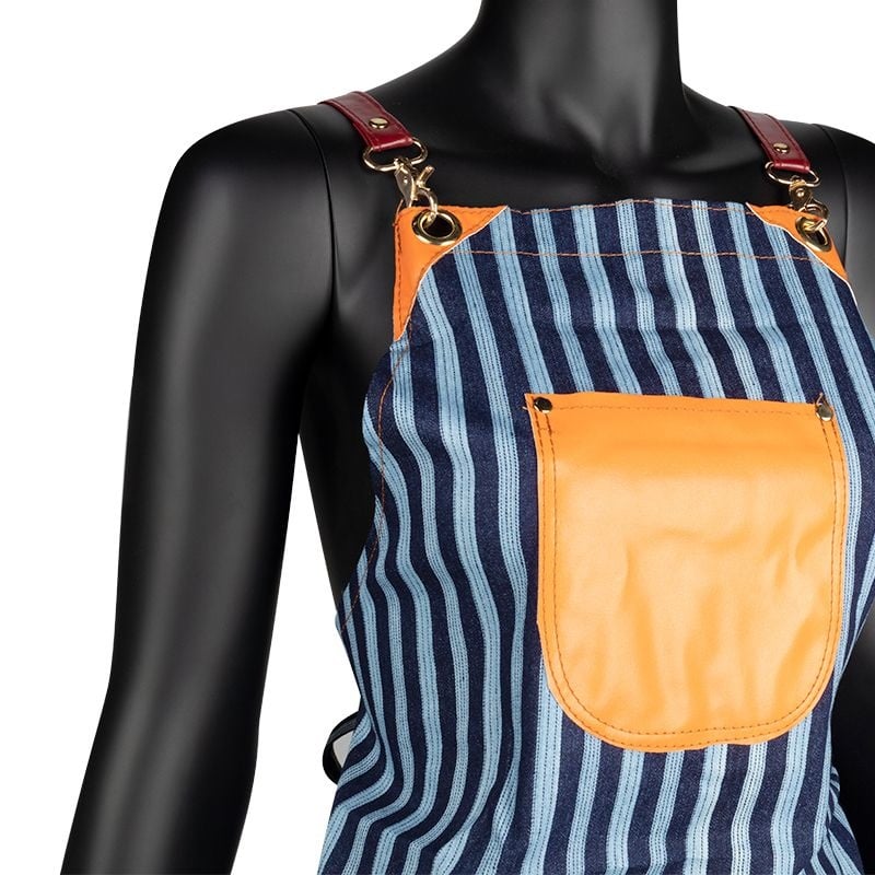 Denim Wax Schortbeschermende Kledingdenim Beschermschort Striped