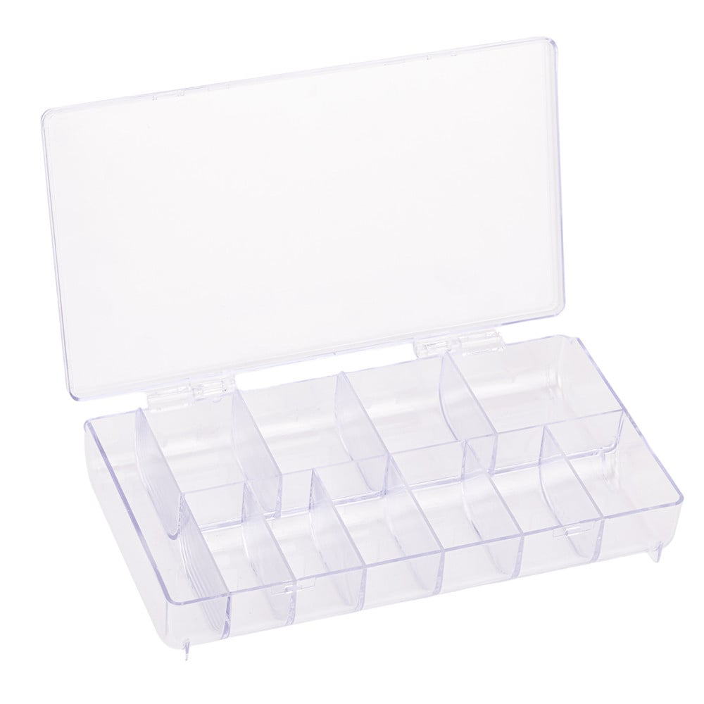 Nailstyling Box Voororganizernageltips Of Decoraties, 11 Doorzichtige Vakken