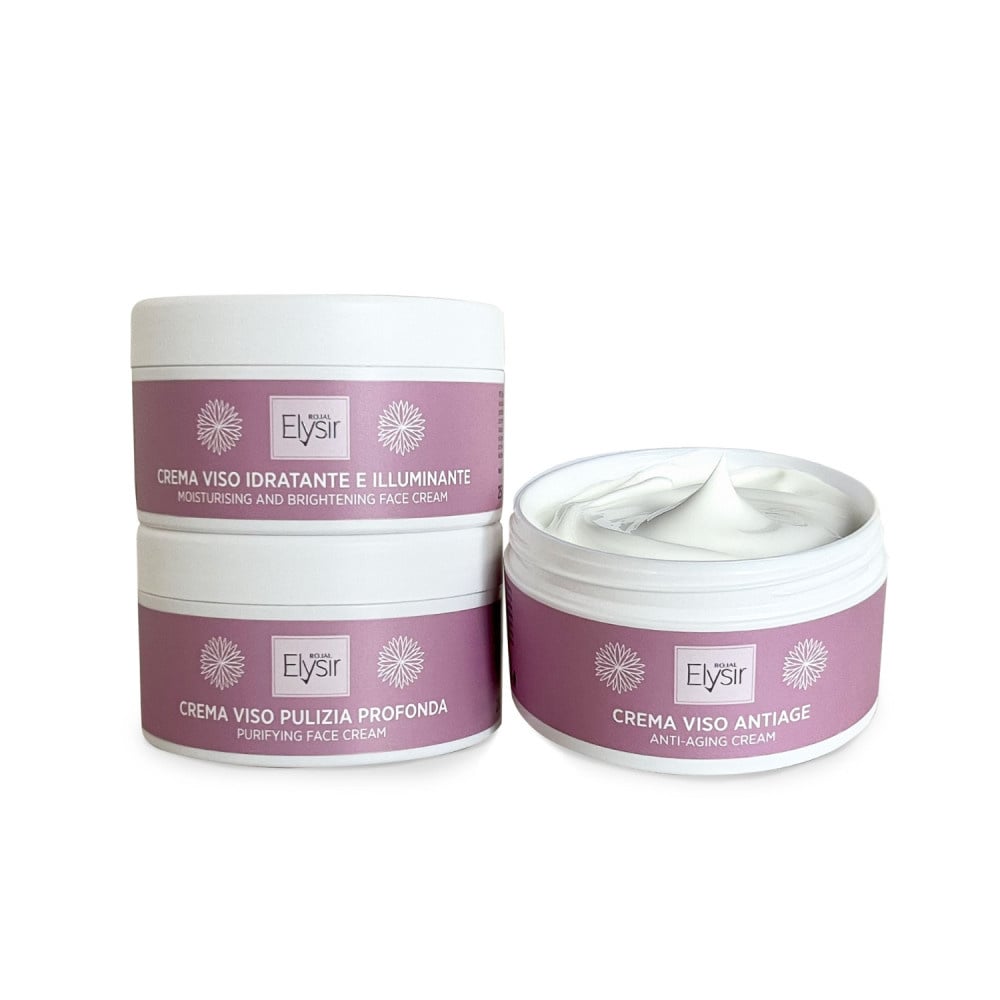 Elysir Hydraterende Gezichtscrème met Hyaluronzuur & Matcha – Crema Idratante e Illuminante 250 ml