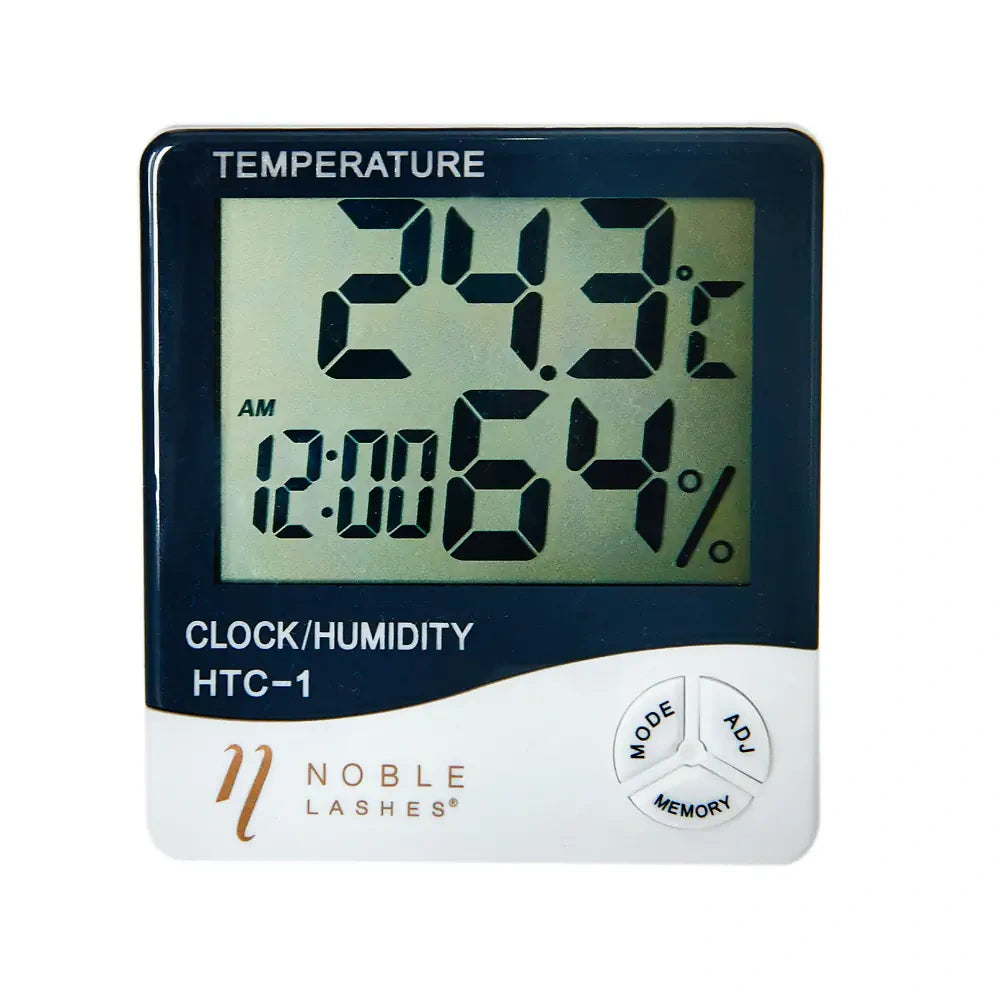 Noble hygrometer voor temperatuur en luchtvochtigheid in de salon