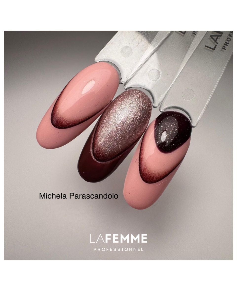La Femme H409 Gel Polish - Chocolade Glitter Nagellak 8G