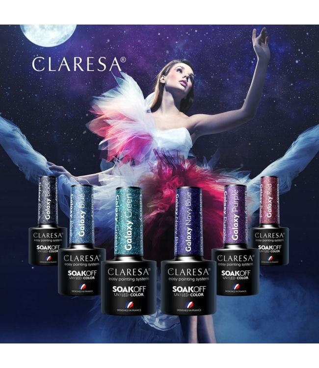 Claresa Gel Polish Galaxy Black 5G